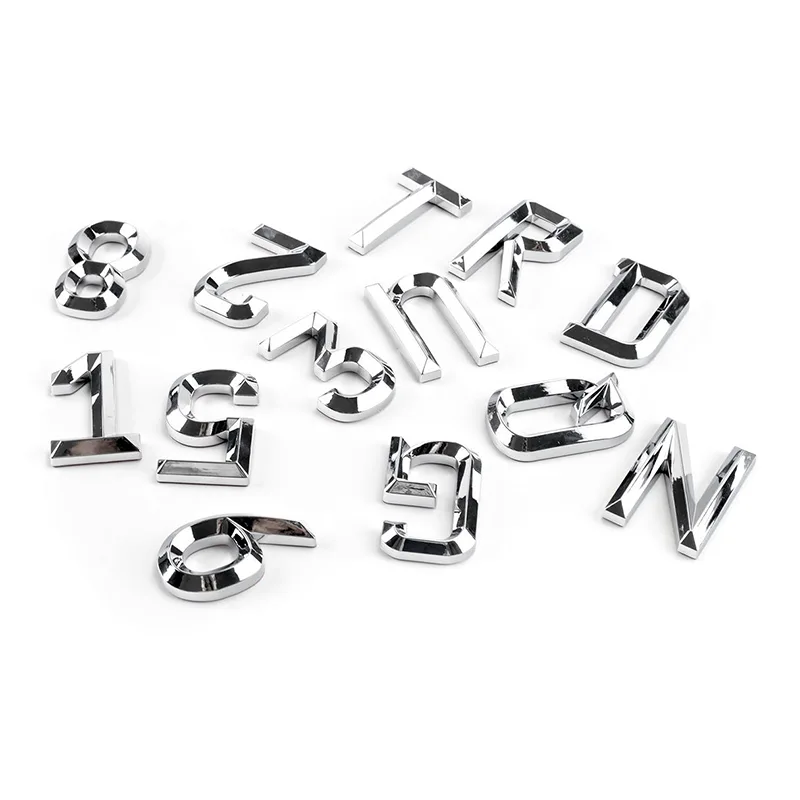 3D ABS Number Emblem